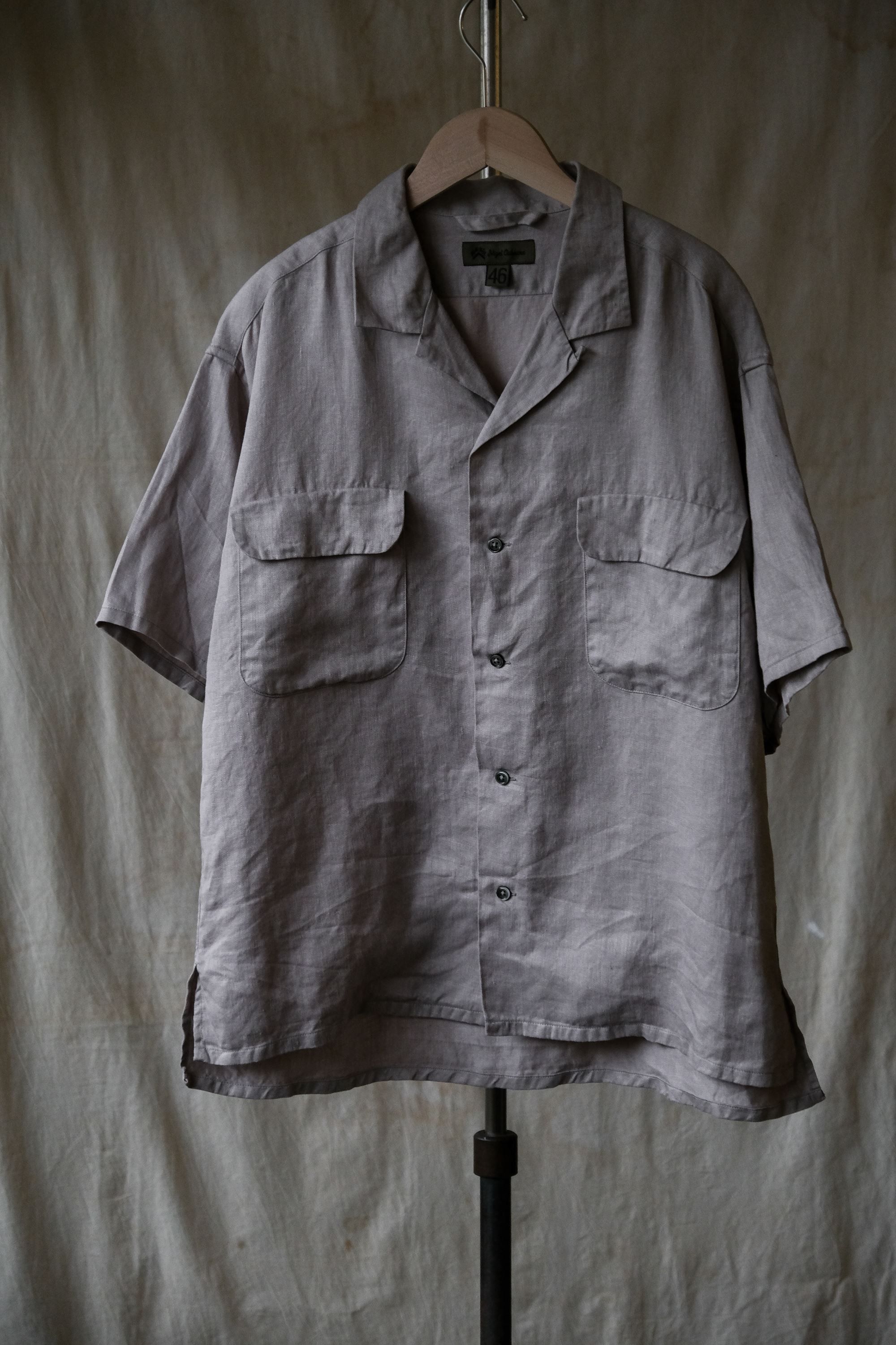 Nigel Cabourn Nigel Cabourn Linen Twill Open Collar Shirt