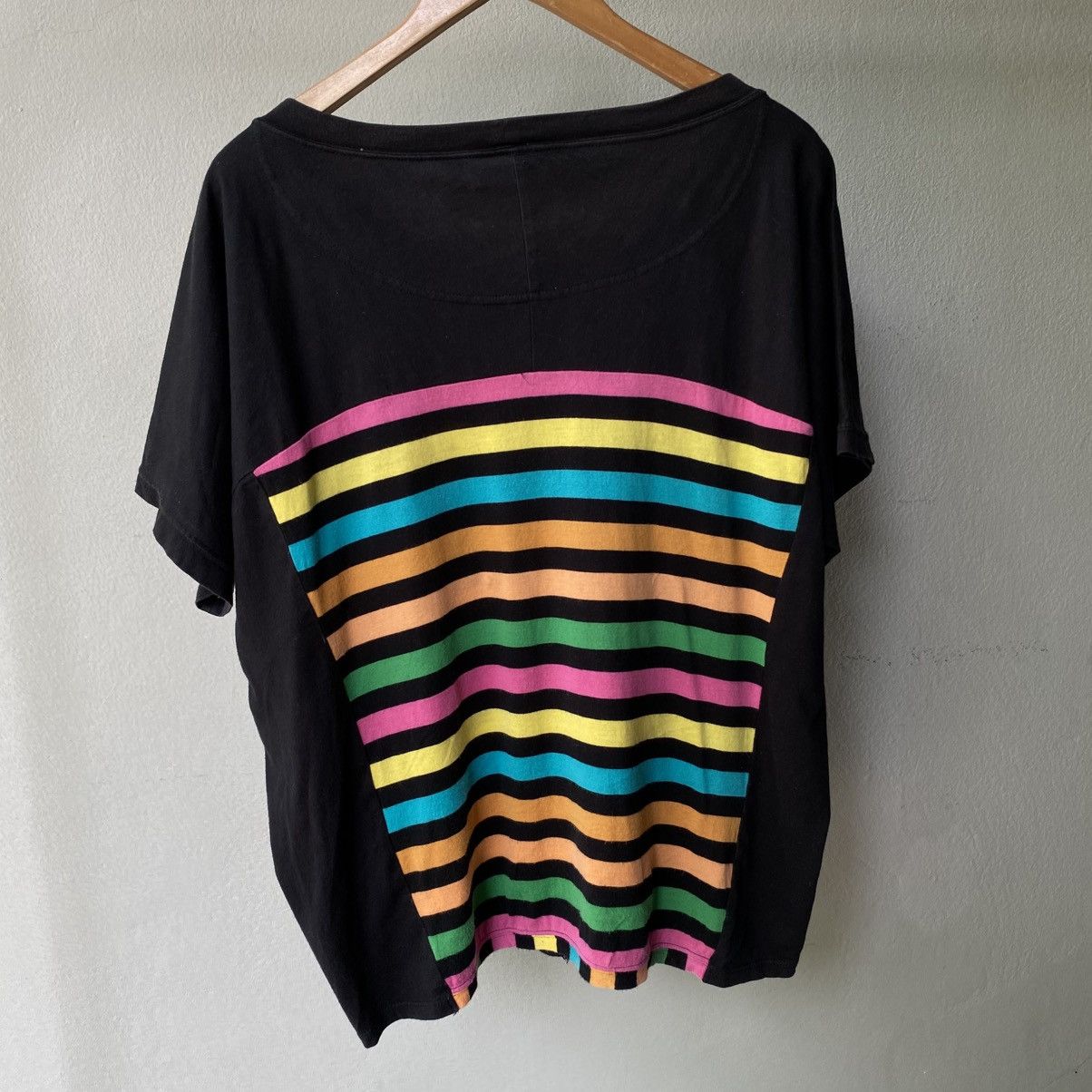 Tsumori Chisato Tsumori Chisato Rainbow Stripe Patchwork Tee Size M / US 6-8 / IT 42-44 - 11 Thumbnail