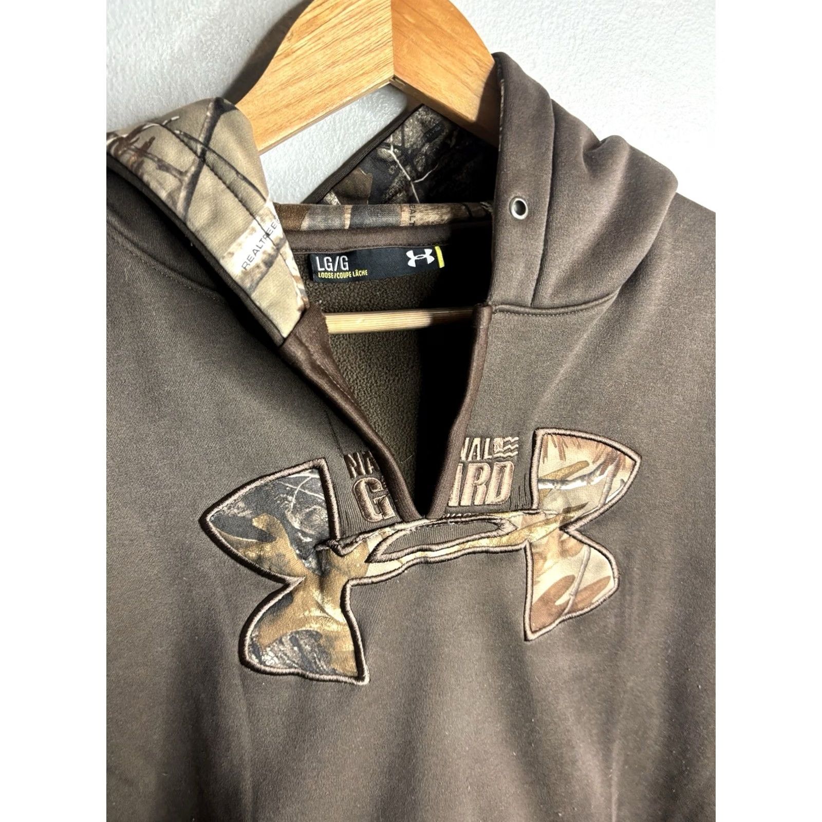 Under Armour Under Armour Hoodie Pullover Mens L Black National Guard Skull Project Rock Camouflage 10025 Size US L / EU 52-54 / 3 - 2 Thumbnail