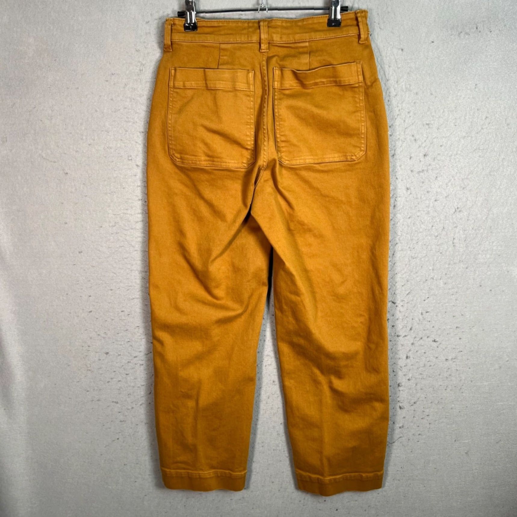 Everlane Everlane Pants Cropped Straight Womens Size 4 Brown Cotton Blend Chino High Rise Size 27" / US 4 / IT 40 - 2 Thumbnail