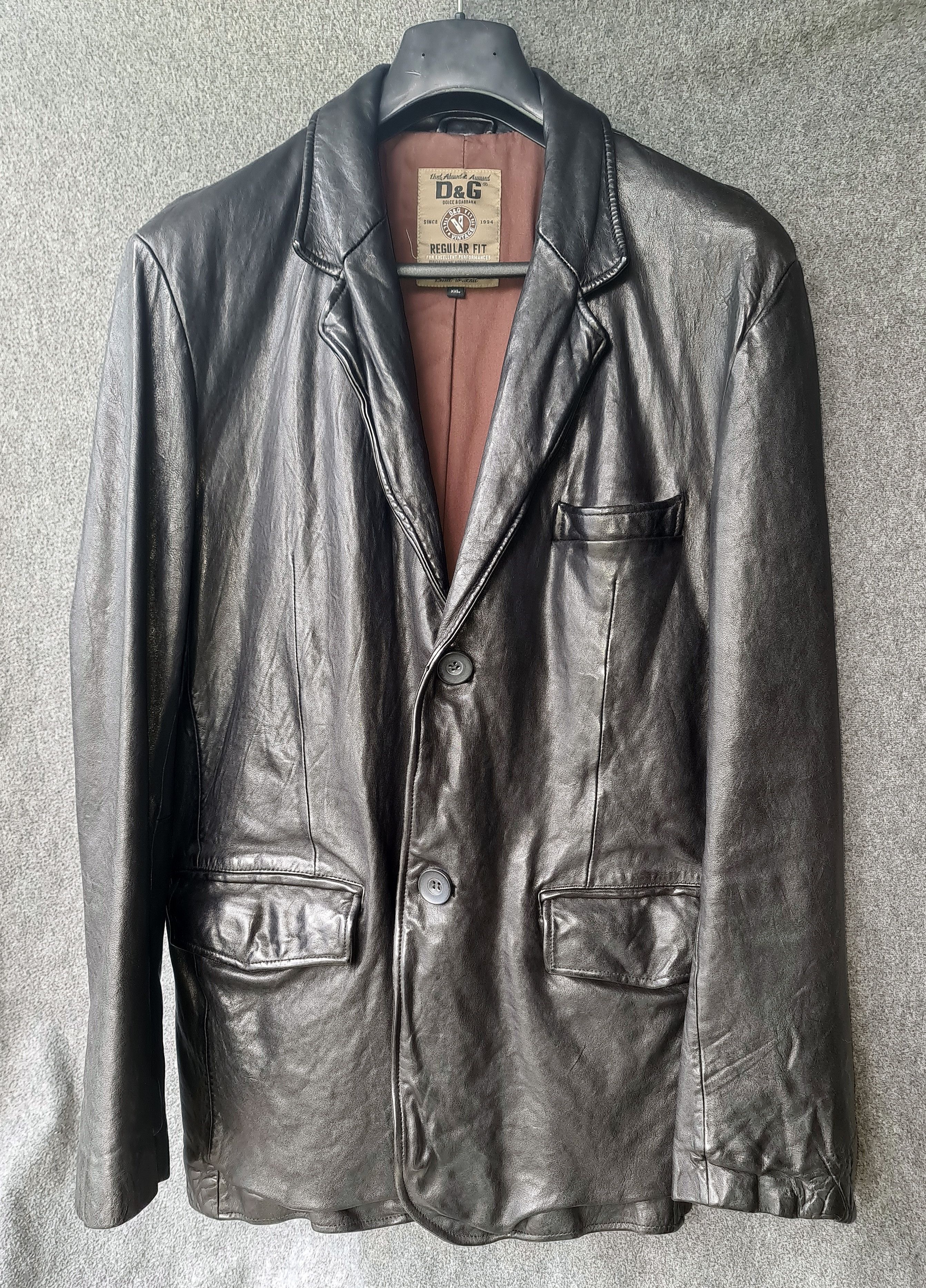 Italian Designers D&G Leather Jacket or Leather Blazer Size US L / EU 52-54 / 3 - 1 Preview