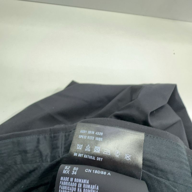 Prada Prada Solid Black Business Trousers for Men Size US 44 / EU 60 - 1 Thumbnail