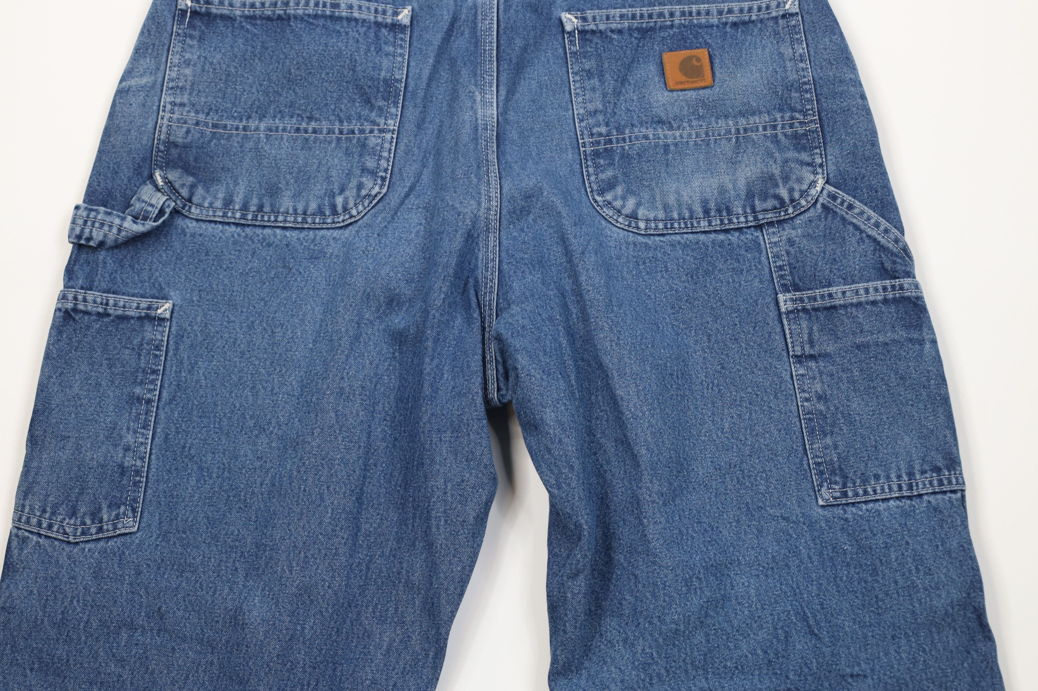 Carhartt Vintage Y2K Carhartt Wide Leg Dungaree Denim Jeans Blue Size US 36 / EU 52 - 14 Thumbnail