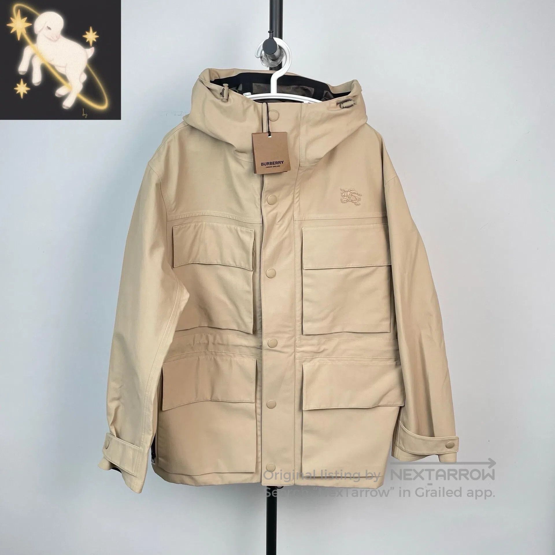 Burberry Burberry Khaki Windproof Coat Cotton Polyester Blend Windp Size US XL / EU 56 / 4 - 1 Thumbnail