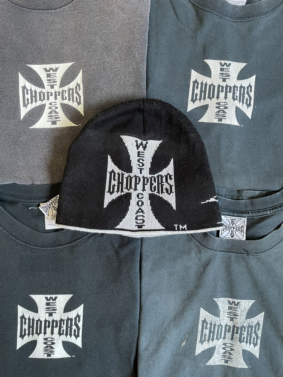 West Coast Choppers Vintage West Coast Choppers Beanie Classic OG WCC Tag Size ONE SIZE - 2 Thumbnail