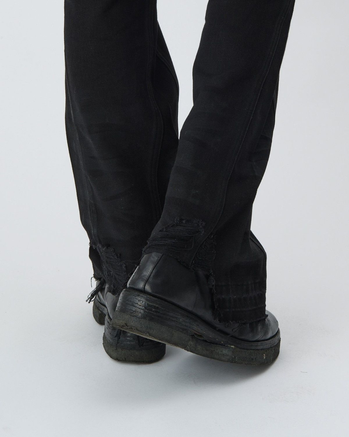 Troubled Waters Troubled Waters Waxed & Damaged Denim Size US 30 / EU 46 - 5 Thumbnail