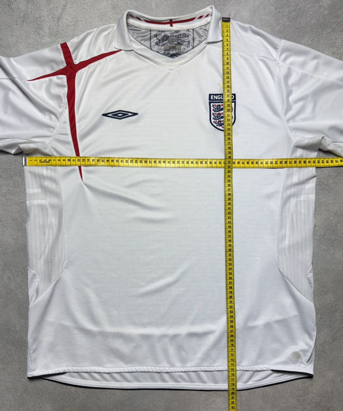 Umbro England 2006 2008 Home Football Shirt Soccer Jersey Umbro Size US XXL / EU 58 / 5 - 14 Thumbnail