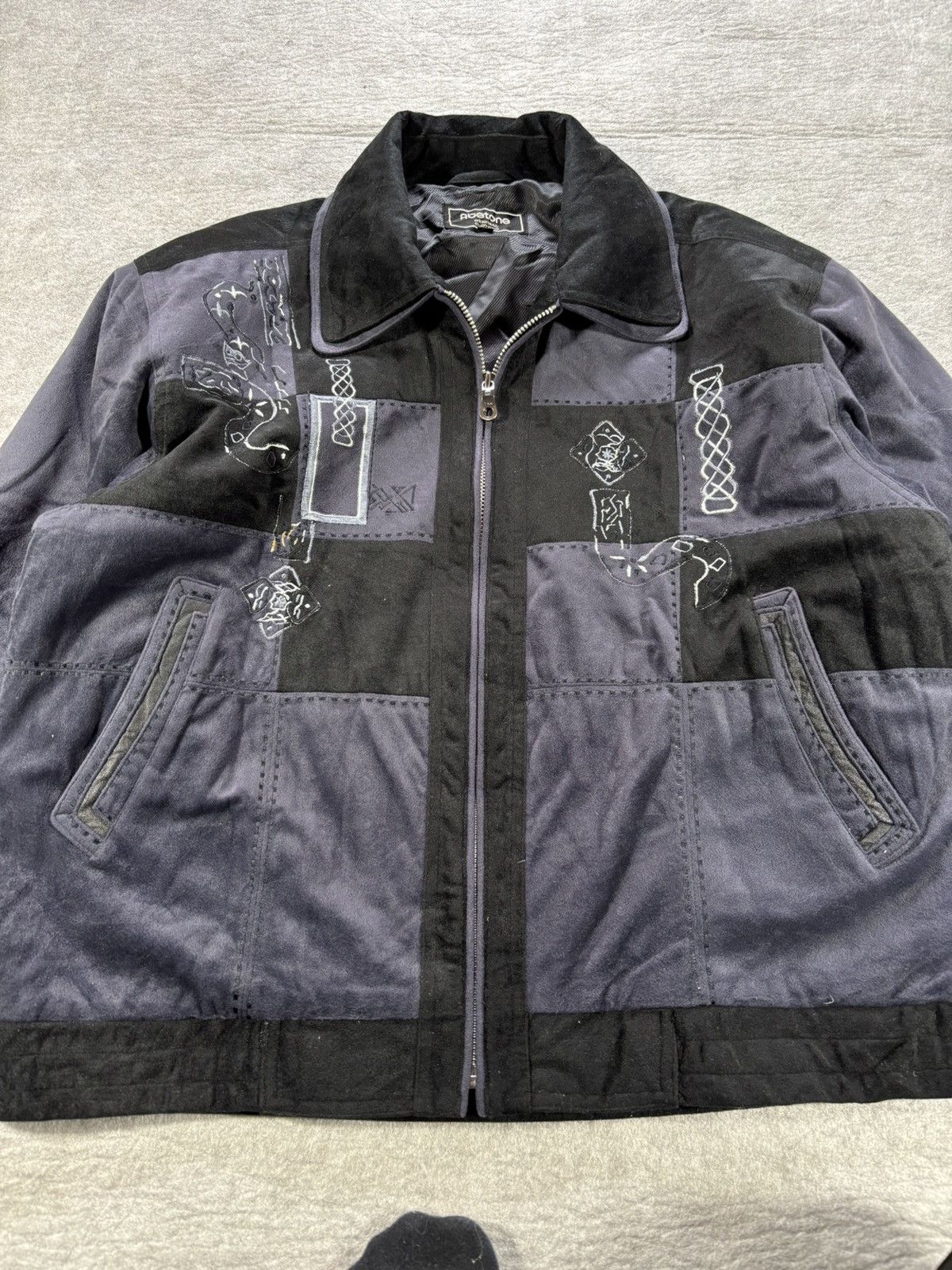 Japanese Brand Abetone Patchwork Embroidered Jacket Size US L / EU 52-54 / 3 - 4 Thumbnail