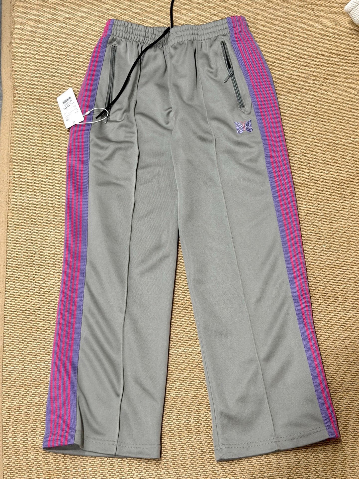 Needles Gray Nylon Long Pants