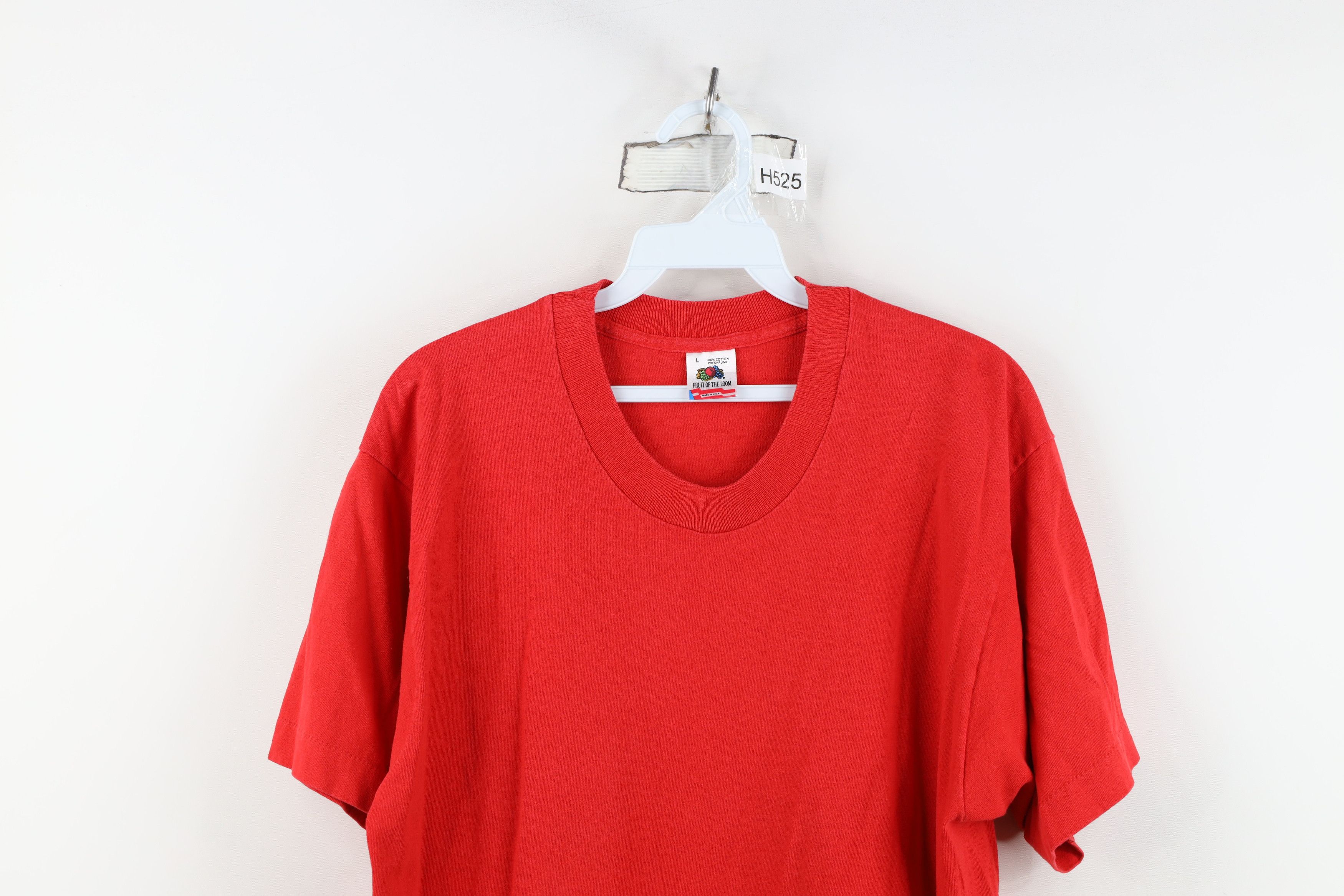 Vintage Vintage 90s Streetwear Short Sleeve T-Shirt Red Cotton USA Size US L / EU 52-54 / 3 - 2 Thumbnail