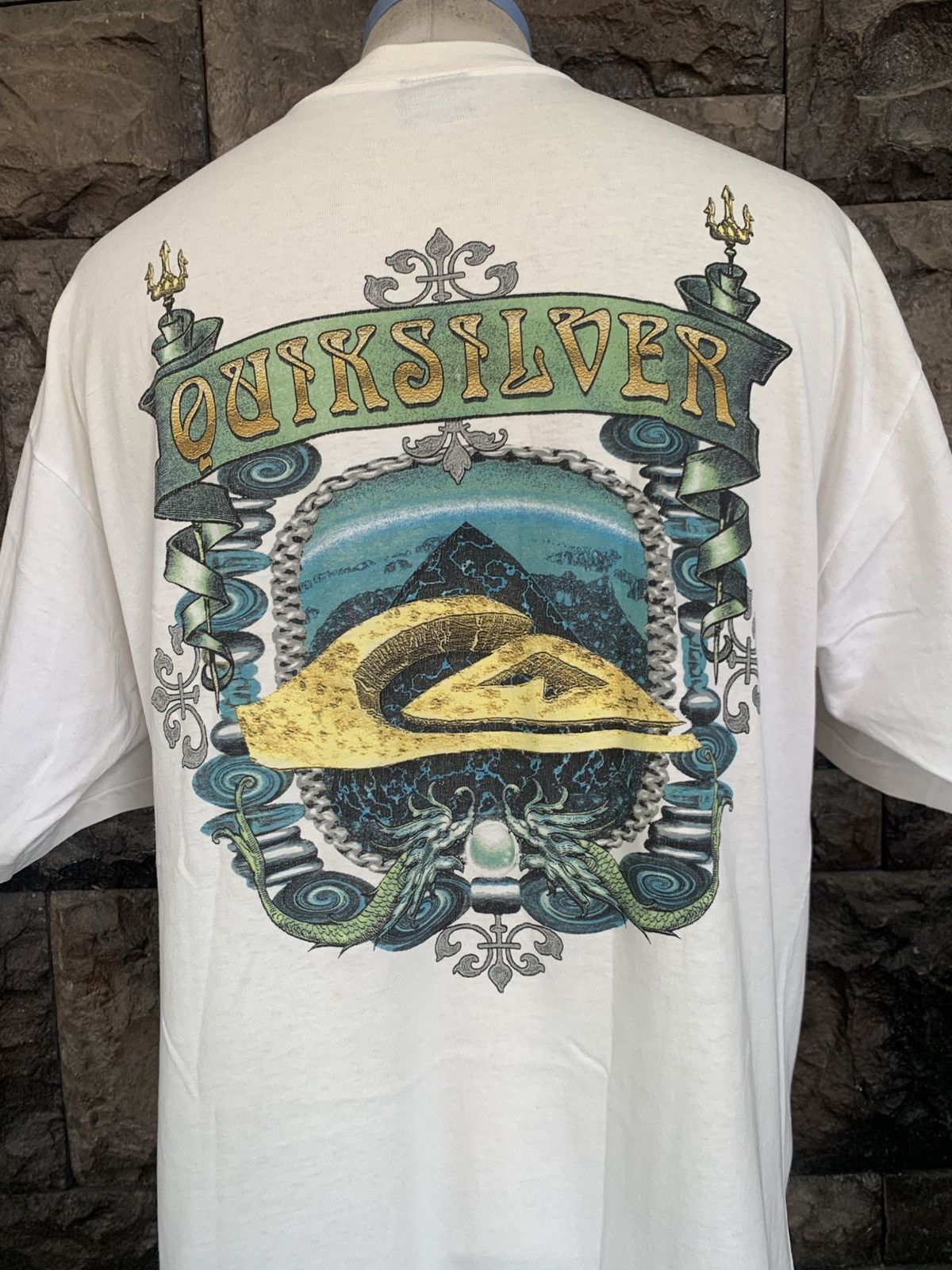 Quiksilver Vintage 90s Quiksilver Surf / Surfing T shirt Size US L / EU 52-54 / 3 - 2 Thumbnail