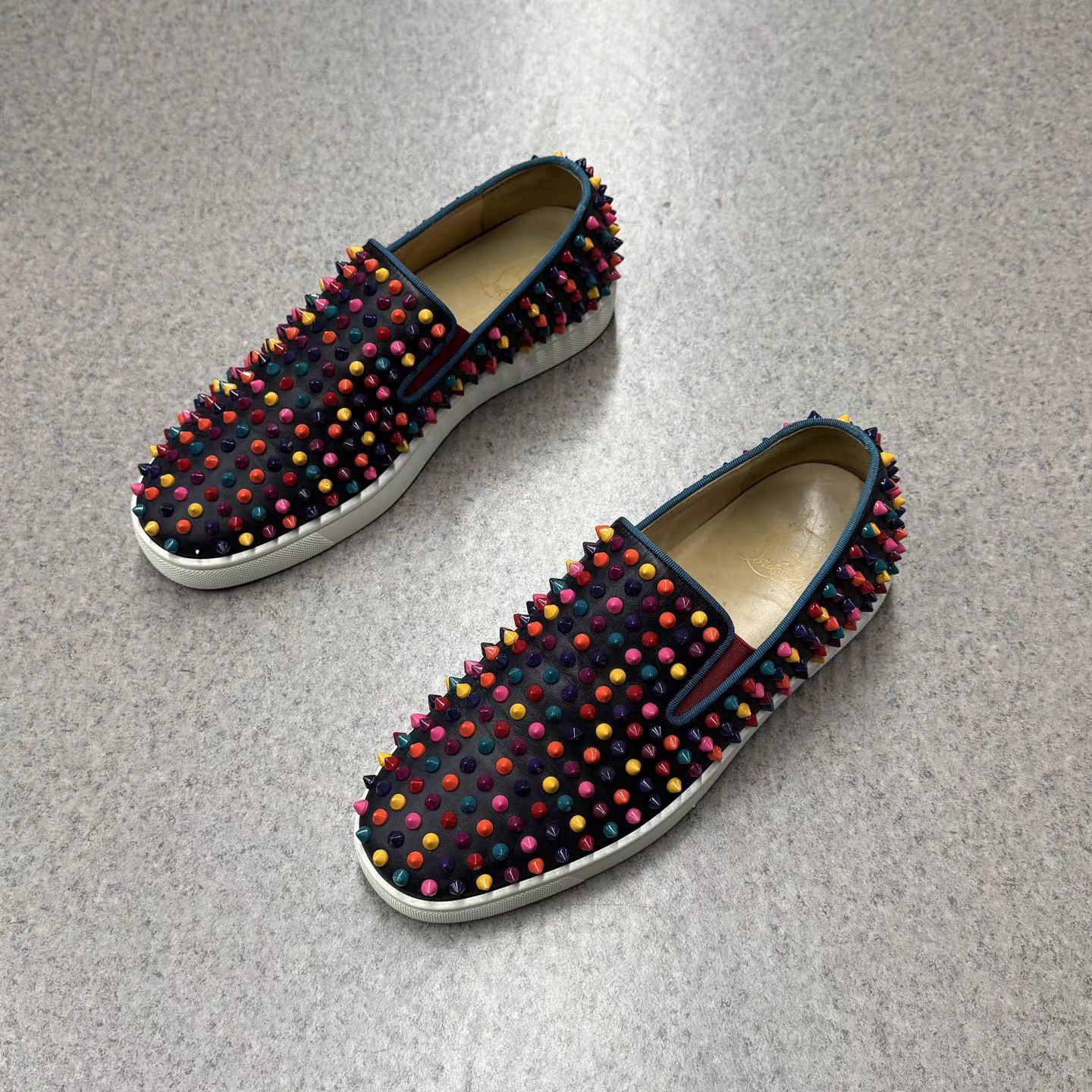 Christian Louboutin Christian Louboutin Rainbow Studded Low-Tops K15 Size US 8 / EU 41 - 5 Thumbnail