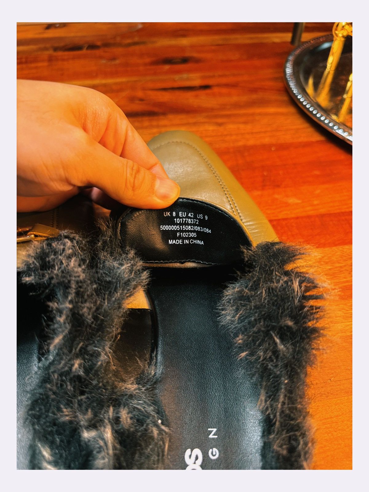 Asos ASOS DESIGN Faux Fur-Lined Loafers Size US 9 / EU 42 - 5 Thumbnail