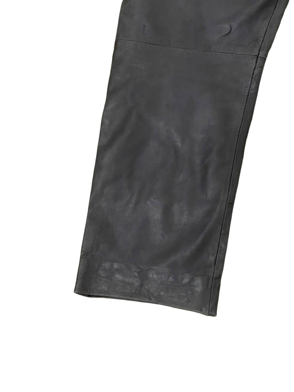 Le Grande Bleu (L.G.B.) Leather Pant Unknown Vtg Japan Baggy Tapered 8🟦7 Size US 32 / EU 48 - 16 Thumbnail