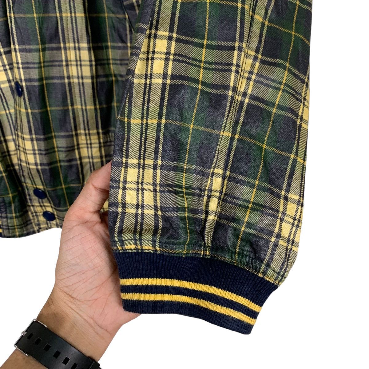 Japanese Brand THE DURFFER of St George Checked Coach Jacket #1095-C50 Size US L / EU 52-54 / 3 - 13 Thumbnail
