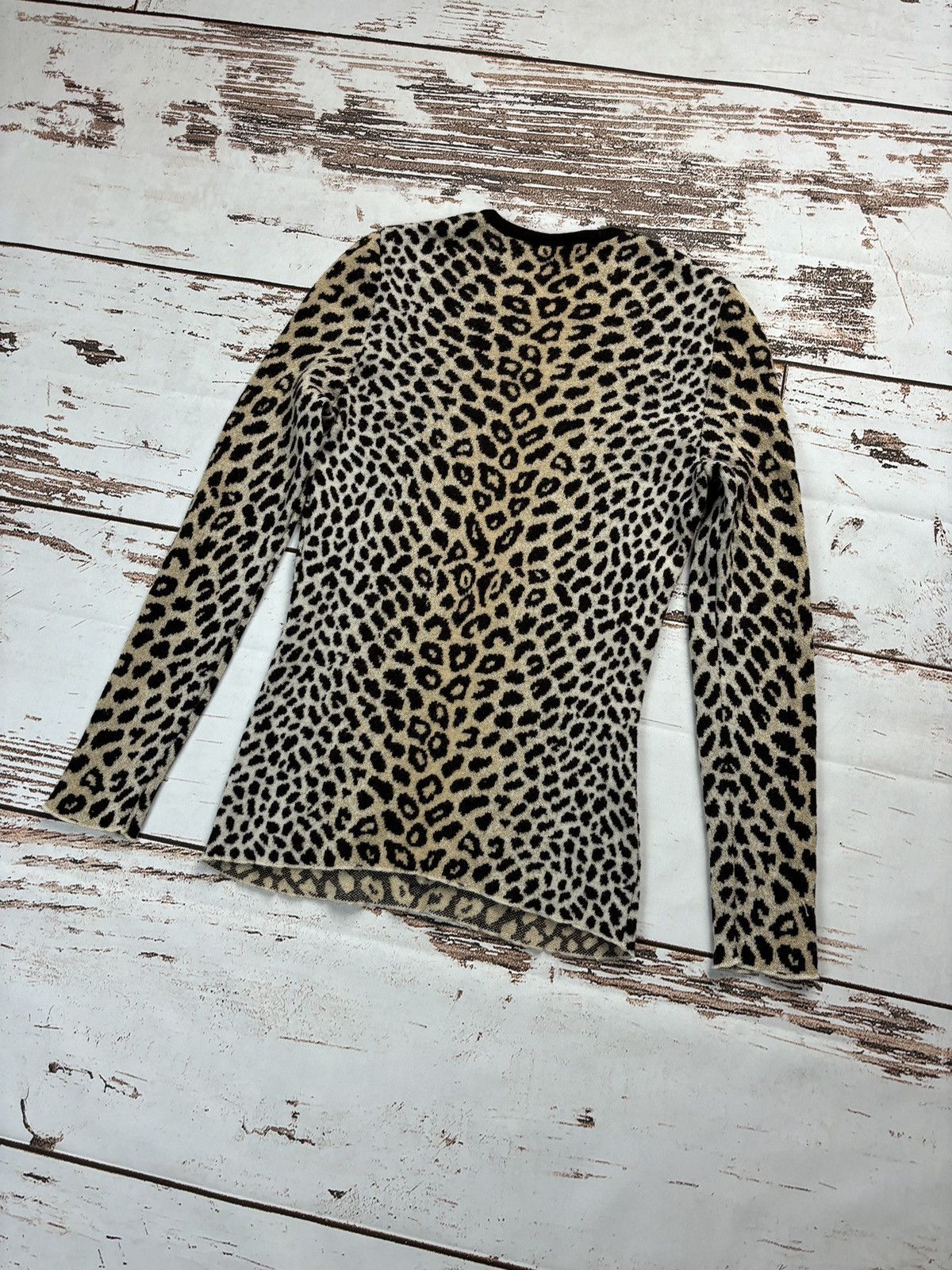 Valentino Valentino Vintage Leopard Pattern Sweater Jumper Size L / US 10 / IT 46 - 5 Thumbnail