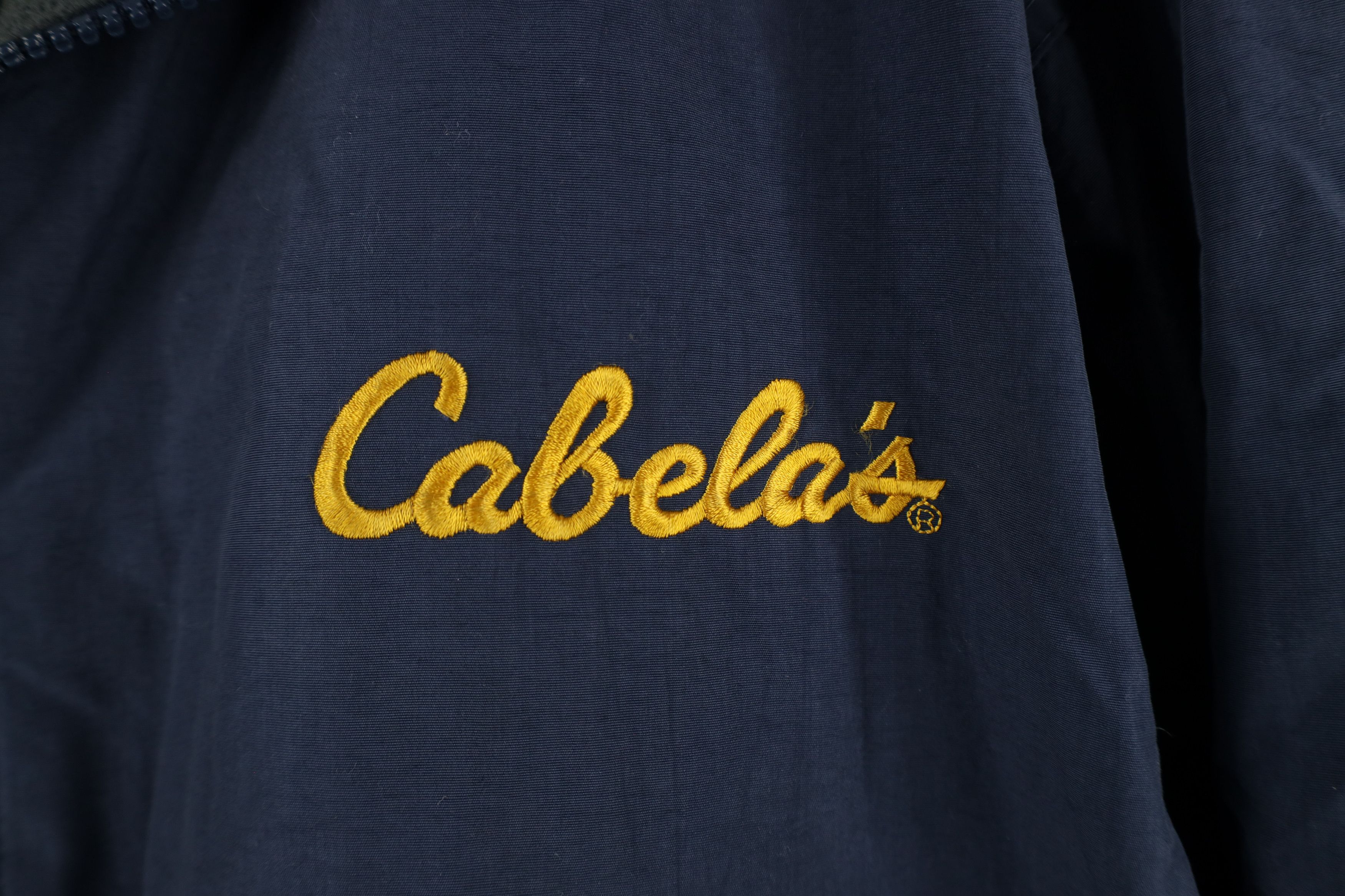 Cabelas × Vintage Vintage 90s Cabelas Fleece Lined Full Zip Bomber Jacket Blue Size US XL / EU 56 / 4 - 4 Thumbnail