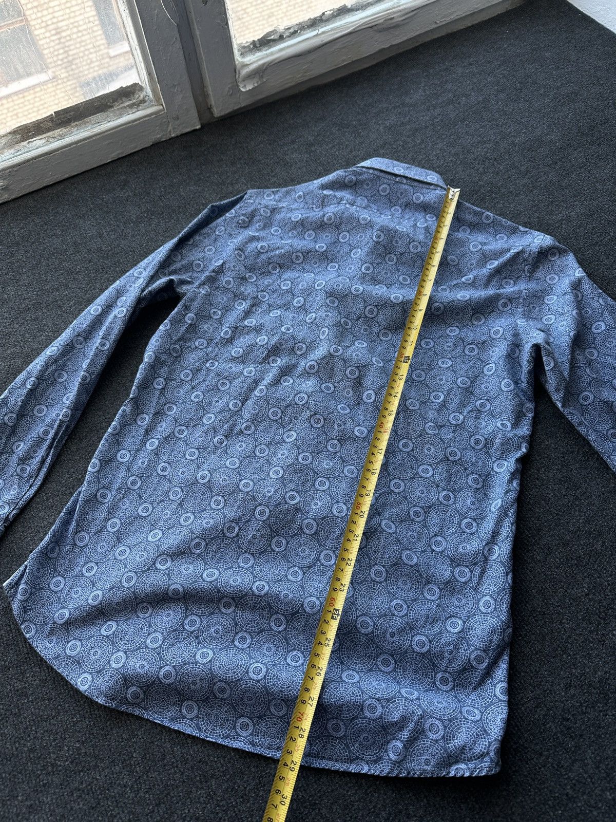 Strenstroms 🚨Stenstroms Men 15 1/2 39 M Casual Shirt blue luxury flowers Size US M / EU 48-50 / 2 - 12 Thumbnail