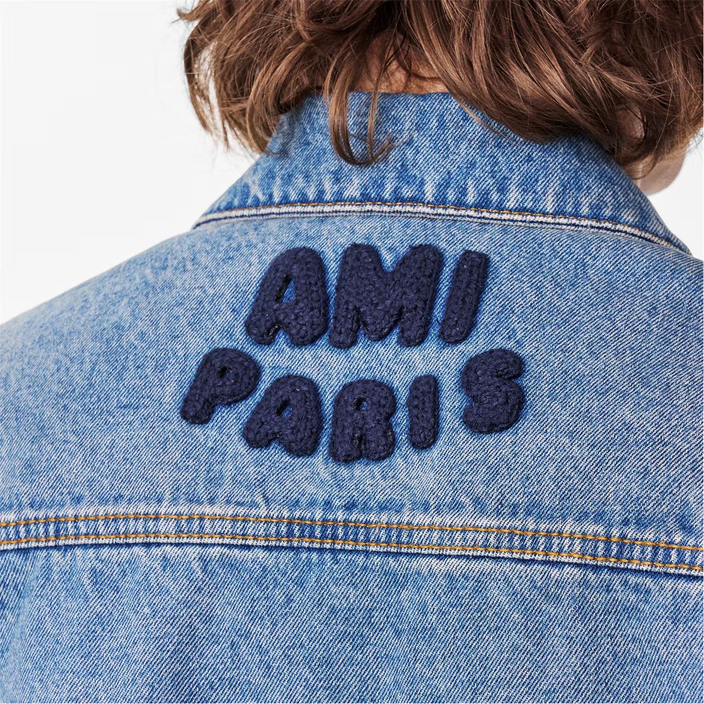 AMI o1g2r1mq0326 Trucker Denim Jacket in Blue Size US M / EU 48-50 / 2 - 6 Thumbnail