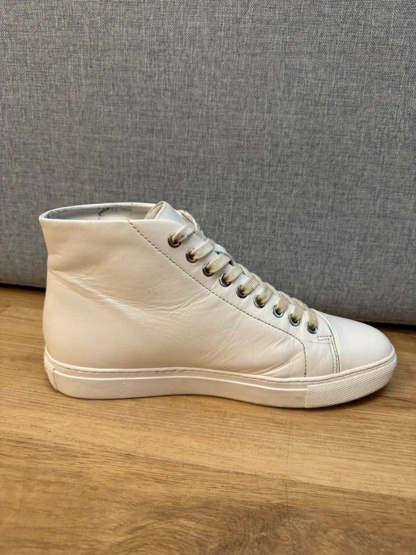 Versus Versace Versace Versus Lion High Top Leather Sneakers White 41 Size US 8 / EU 41 - 3 Thumbnail