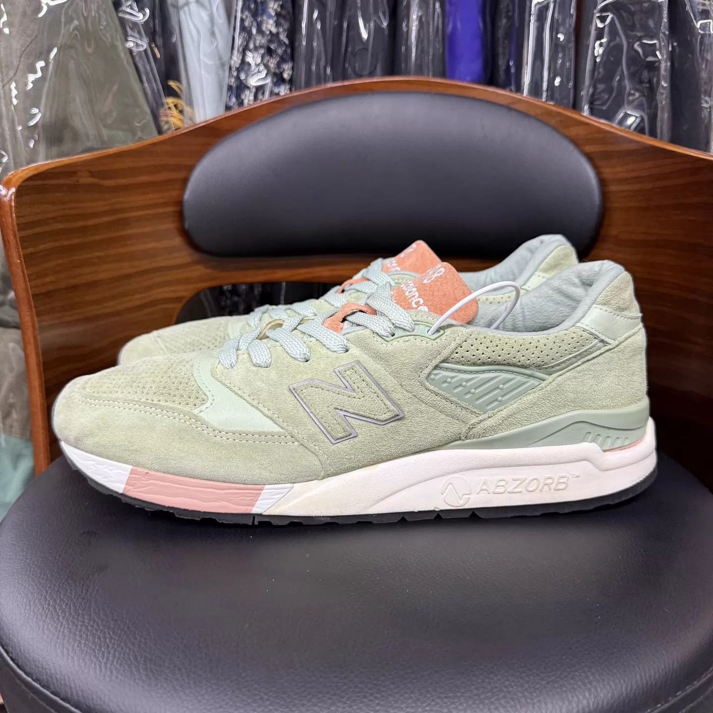 New Balance NB998 Concepts x Tannery Green 46.5 Men's Lightly Used Size US 13 / EU 46 - 6 Thumbnail