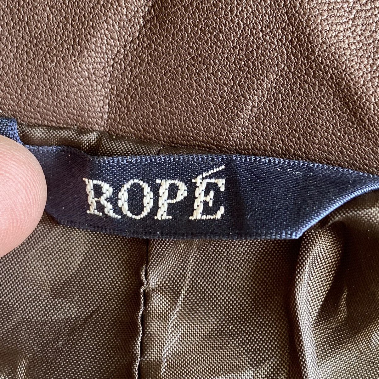 Japanese Brand ROPE Sheepskin Leather Jacket Size XS / US 0-2 / IT 36-38 - 10 Thumbnail