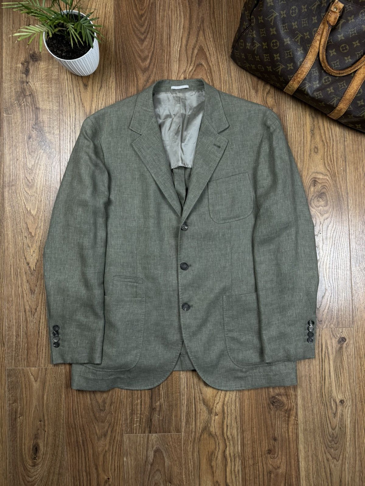 Brunello Cucinelli Linen blazer Brunello Cucinelli Italy original luxury item Size 50L - 1 Thumbnail