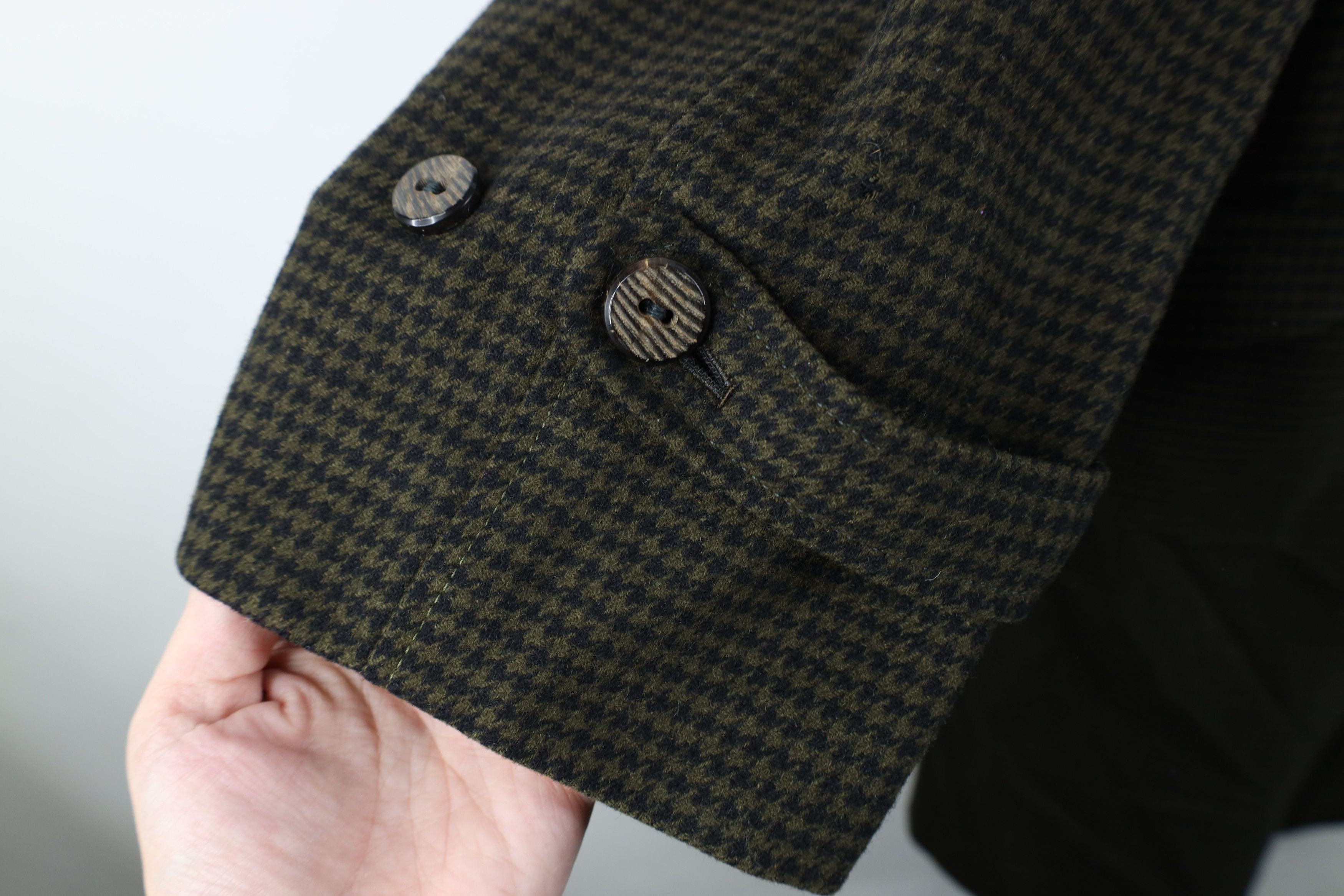 Vintage Vintage 50s Rockabilly Houndstooth Trench Coat Jacket USA Size US XL / EU 56 / 4 - 8 Thumbnail