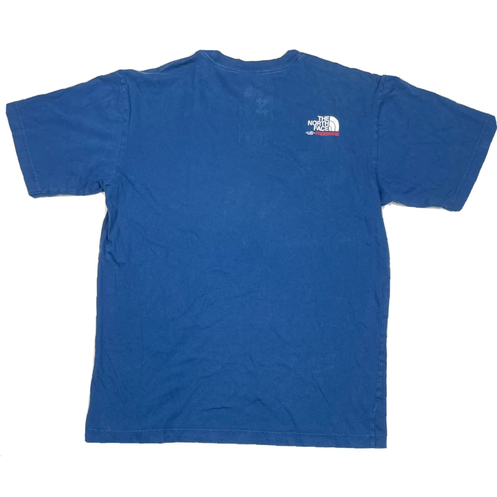 The North Face The North Face Mens T-Shirt Short Sleeve Crew Neck Blue Logo USA Flag Sz M Regular All Seasons Outdoor Size US M / EU 48-50 / 2 - 4 Thumbnail