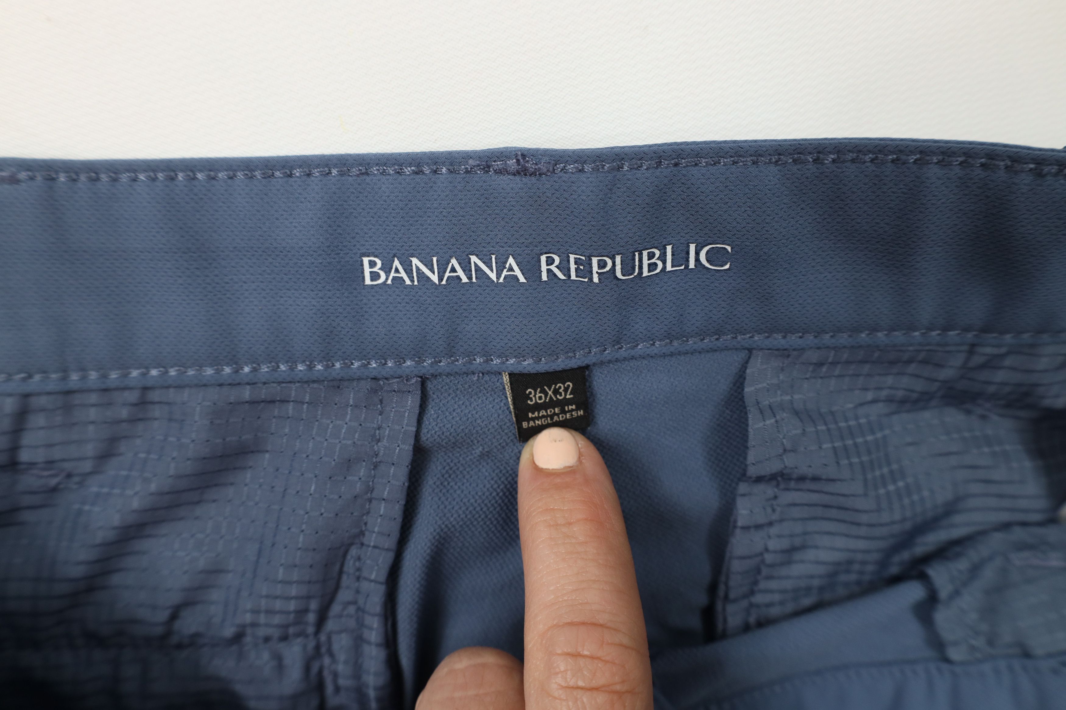 Banana Republic × Vintage Banana Republic Tech Straight Leg Chino Pants Blue Size US 36 / EU 52 - 7 Thumbnail