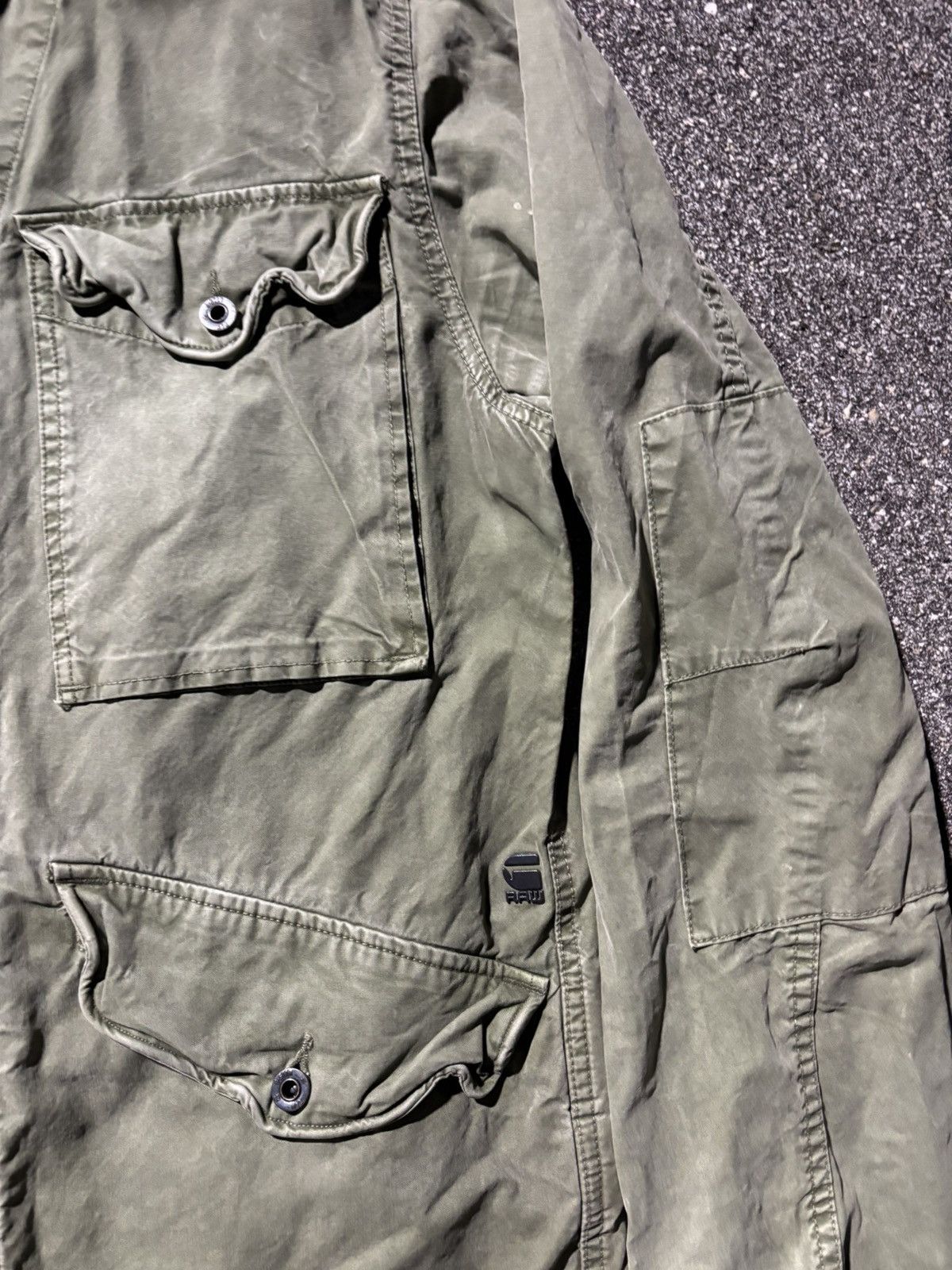 G-Star G Star Raw Large Vodan Military Field Jacket Overshirt Chore Size US L / EU 52-54 / 3 - 4 Thumbnail