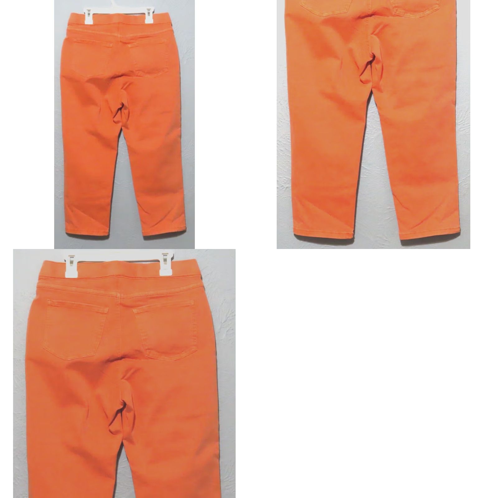 Vintage FDJ French Dressing Jeans Women's 6 Capris Tangerine Orange 5-Pocket Denim Capri Summer Spring Fall NWT Size 28" / US 6 / IT 42 - 8 Thumbnail