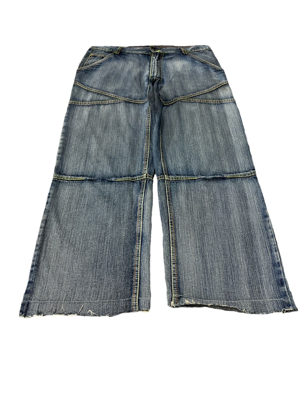 Japanese Brand BAGGY🔥IDENTIC DISTRESSED DENIM PANT Size US 32 / EU 48 - 2 Thumbnail