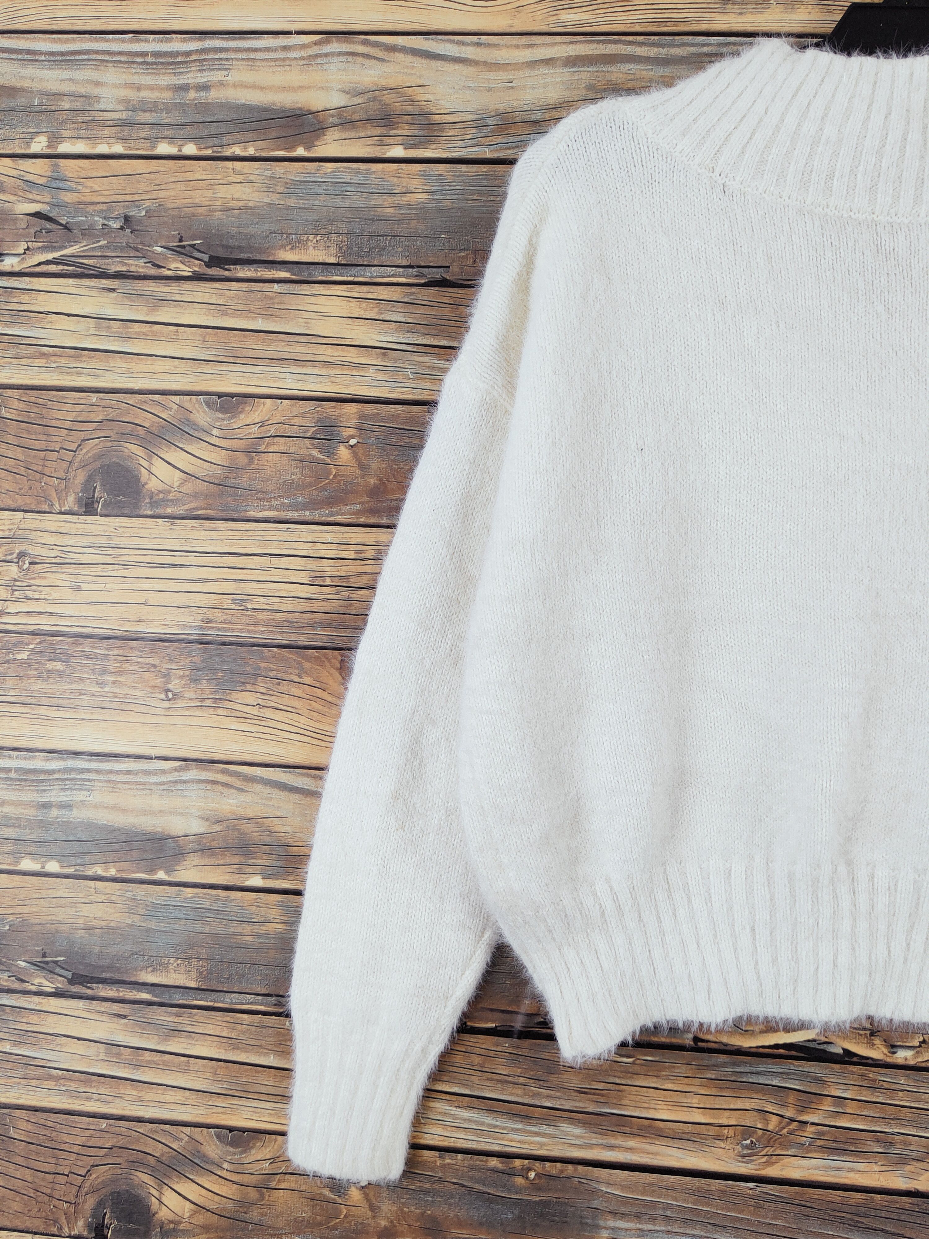 Homespun Knitwear Japanese Brand Ivory Shag Shaggy Fur Mohair Knitwear #W975 Size S / US 4 / IT 40 - 8 Thumbnail