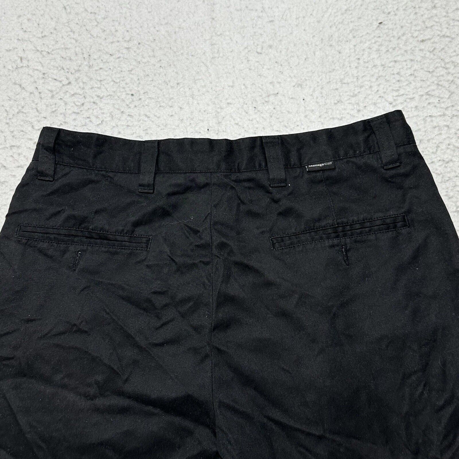 Other Montego 30 Chino Shorts Black 100% Polyester 9" Inseam Size US 30 / EU 46 - 7 Thumbnail