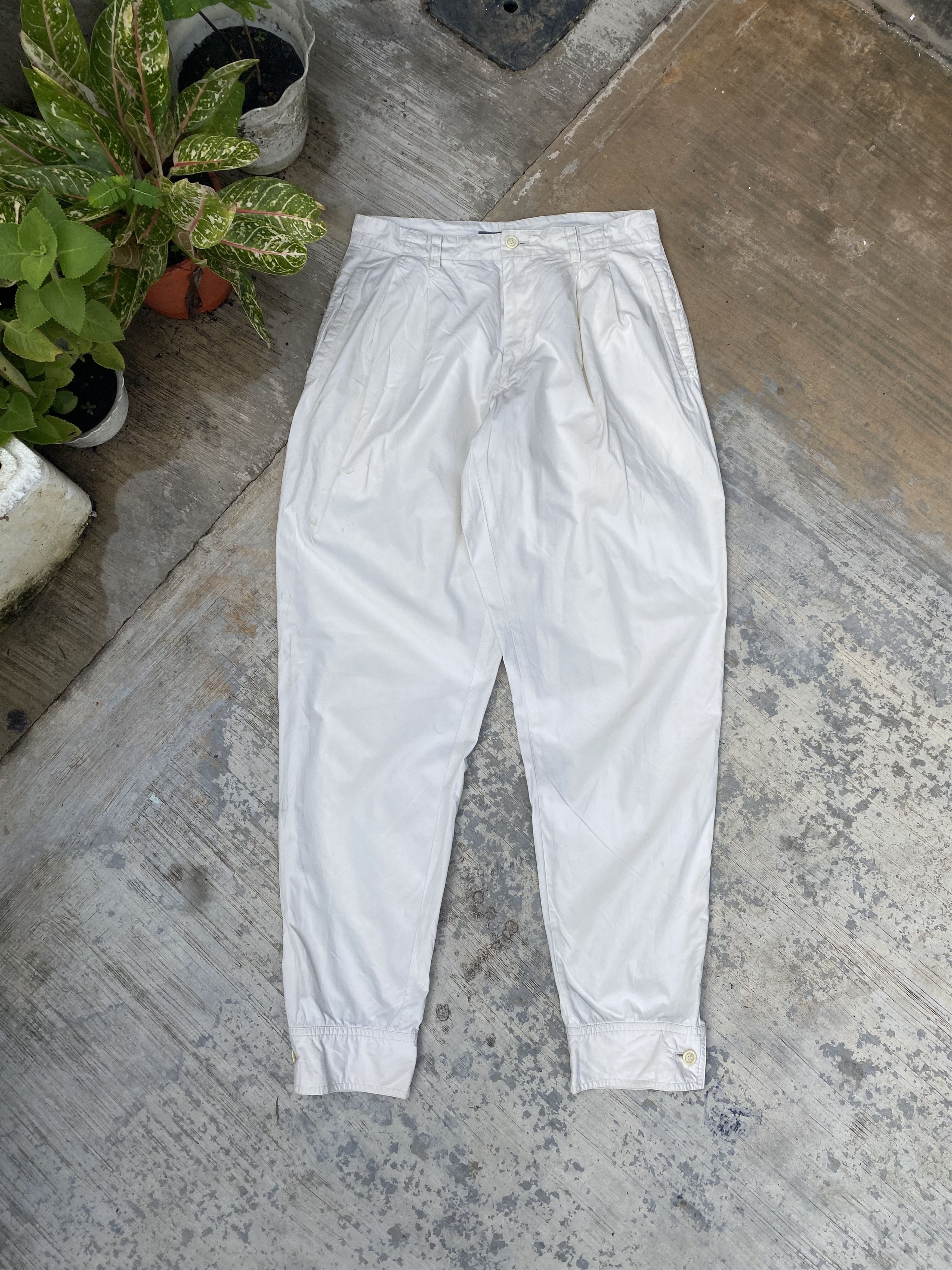 Issey Miyake Vintage Issey Miyake Men white pants Size US 29 - 1 Thumbnail