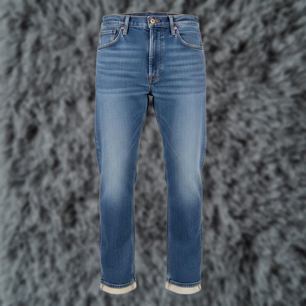 Levi's Levi's 505 Jeans Mens 32x30 Blue Medium Wash Slim Tapered Denim Zip Fly Size US 32 / EU 48 - 1 Thumbnail