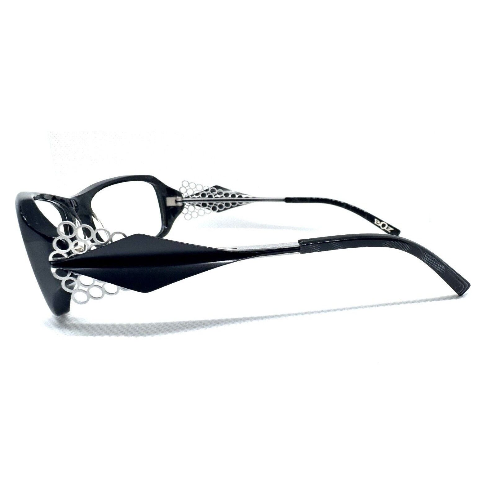 J.F. REY BOZ NUTS 0505 BLACK EYEGLASSES FRAME RX 54-15 FRANCE Size ONE SIZE - 7 Thumbnail