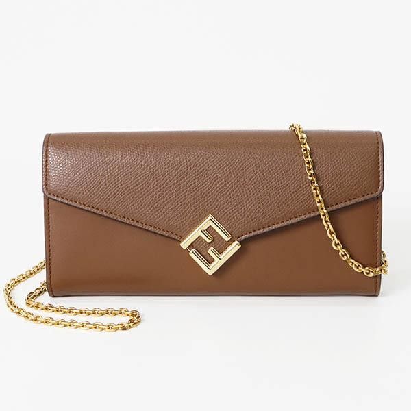 Fendi o1s1wg110925 Size: OS/ Ff Diamonds Continental With in Brown Size ONE SIZE - 2 Thumbnail