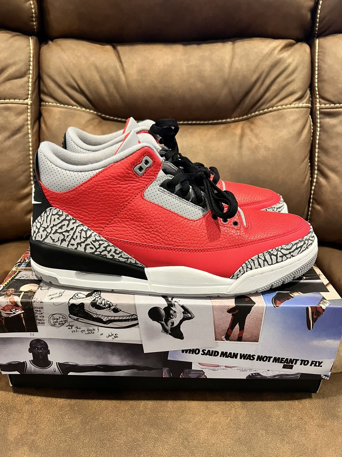 Nike Air Jordan 3 Retro SE (GS) Unite Fire hot Red Size 4Y