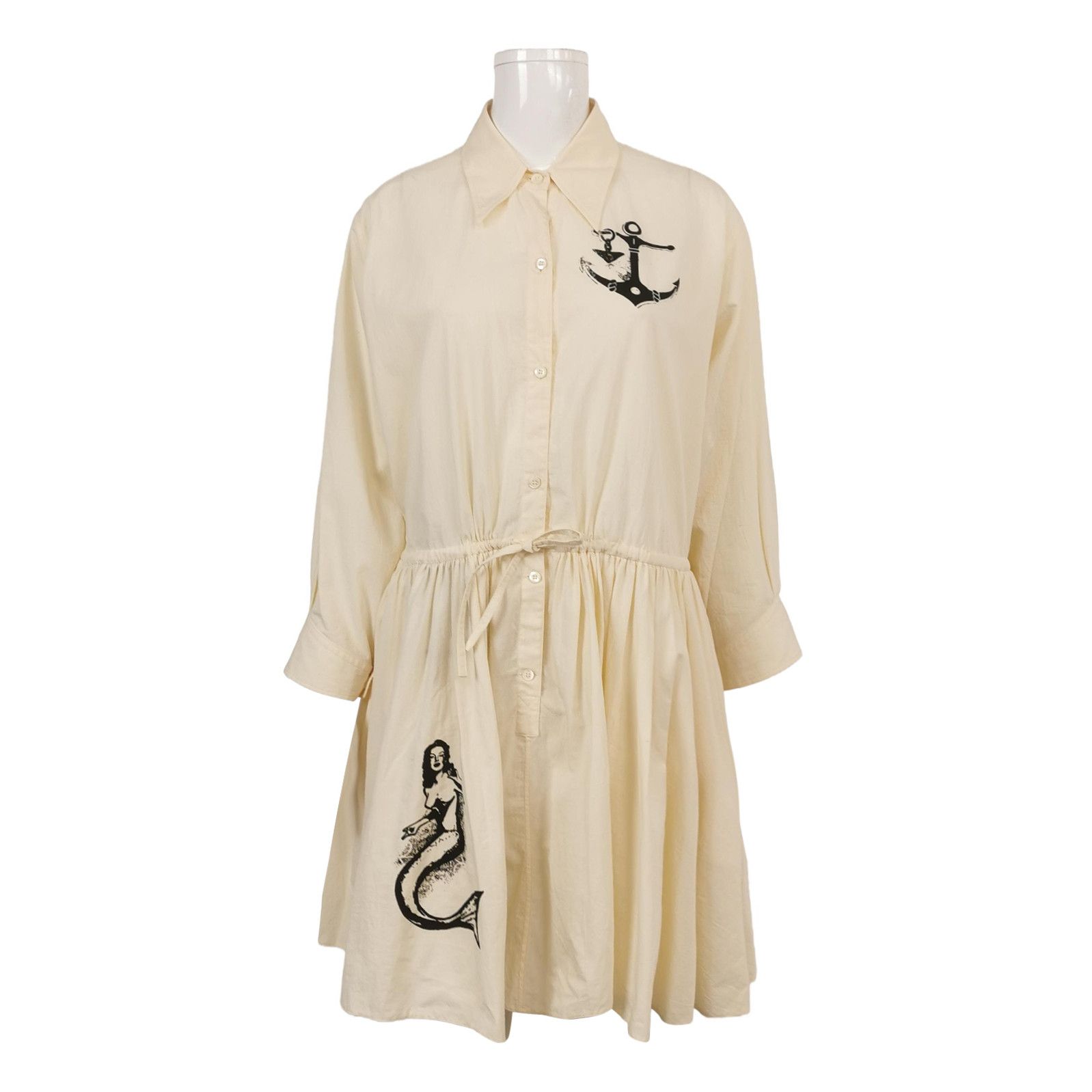 Prada Prada Cotton Mermaid Print Dress Size 40 0089 Size M / US 6-8 / IT 42-44 - 1 Thumbnail