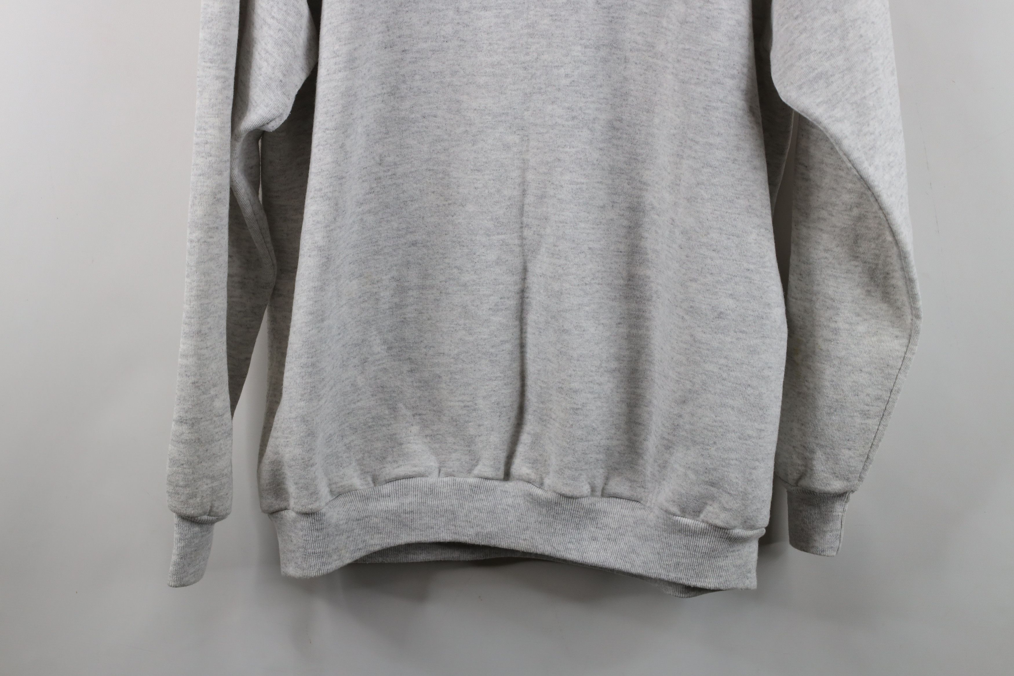 Vintage Vintage 90s Streetwear Crewneck Sweatshirt Heather Gray USA Size US XL / EU 56 / 4 - 14 Thumbnail