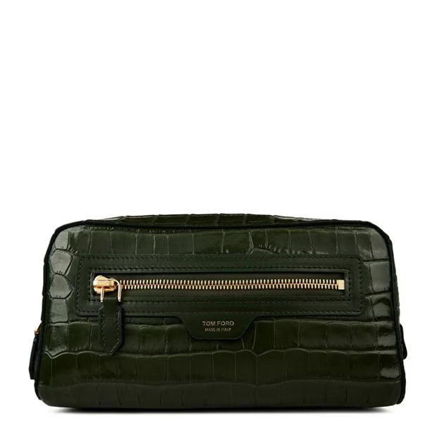 Tom Ford o1g2r1mq0724 Size: OS / Printed Croc Bag in Green Size ONE SIZE - 1 Thumbnail