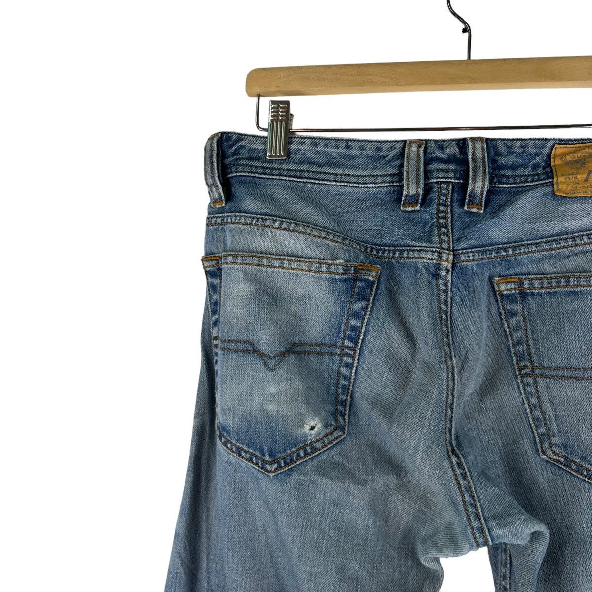 Diesel 🔥VINTAGE FLARE DENIM JEANS BOW CUT DIESEL INDUSTRY Size US 34 / EU 50 - 7 Thumbnail