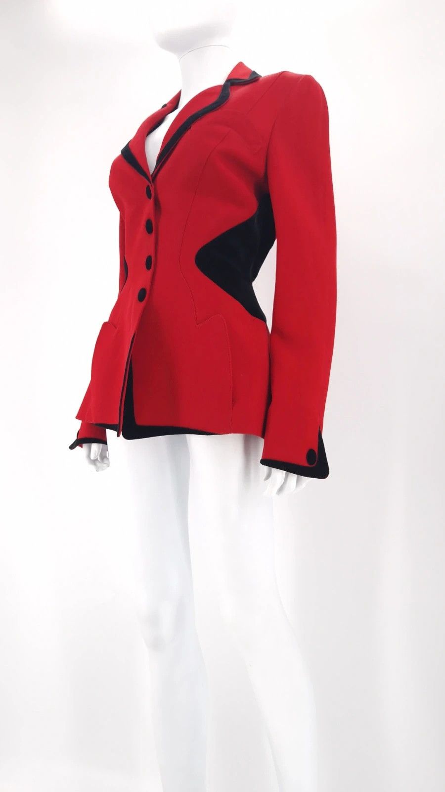 Thierry Mugler Archival Thierry Mugler Hourglass Jacket Art Deco Size L / US 10 / IT 46 - 3 Thumbnail