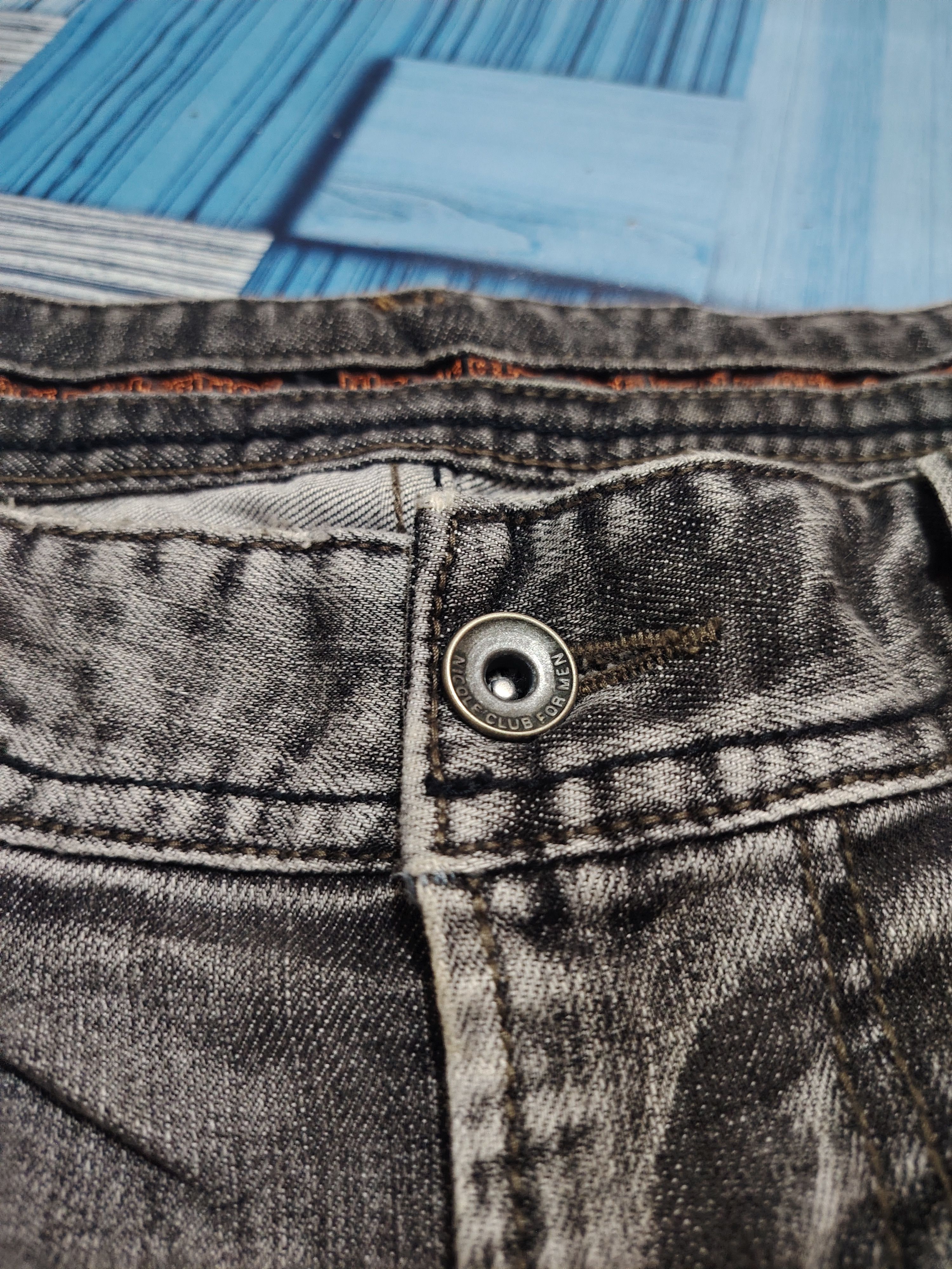 If Six Was Nine Nicole Club Double Waist NCFM Distressed jeans Flared Jeans Size US 33 - 13 Thumbnail