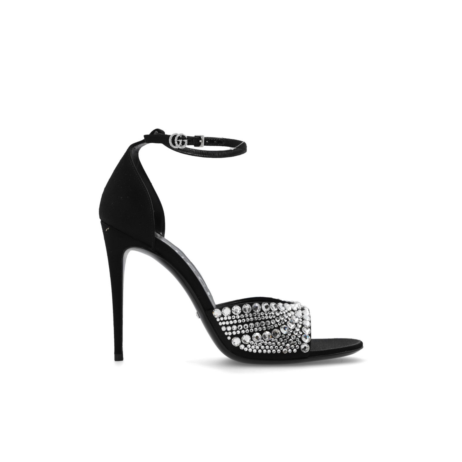 Gucci GUCCI Interlocking G Crystal Embellished Black Sandals New & Size US 6 / IT 36 - 1 Thumbnail