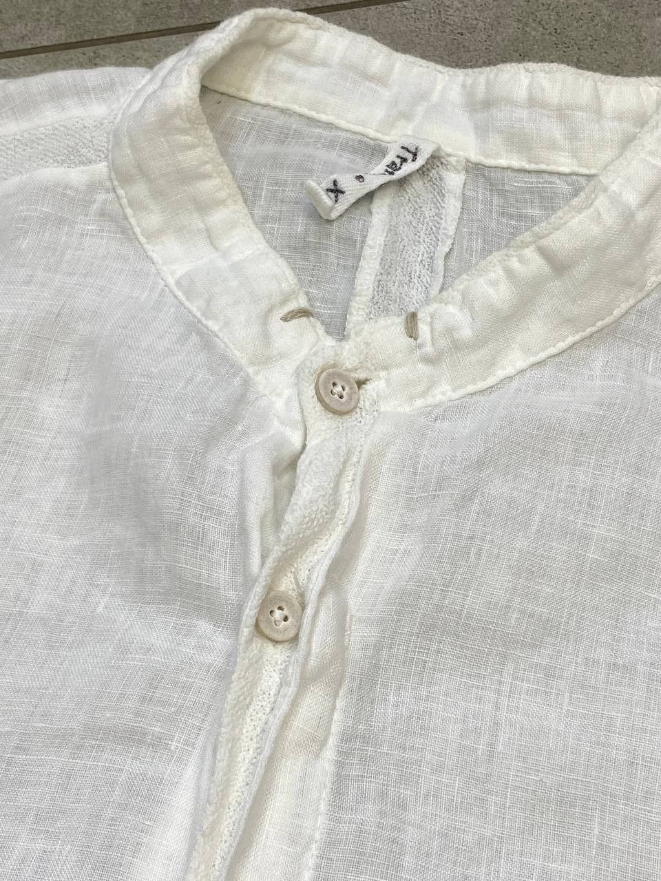 Transit Transit Avant-Garde Linen Buttons Short Sleeve Shirt Size US XL / EU 56 / 4 - 8 Thumbnail