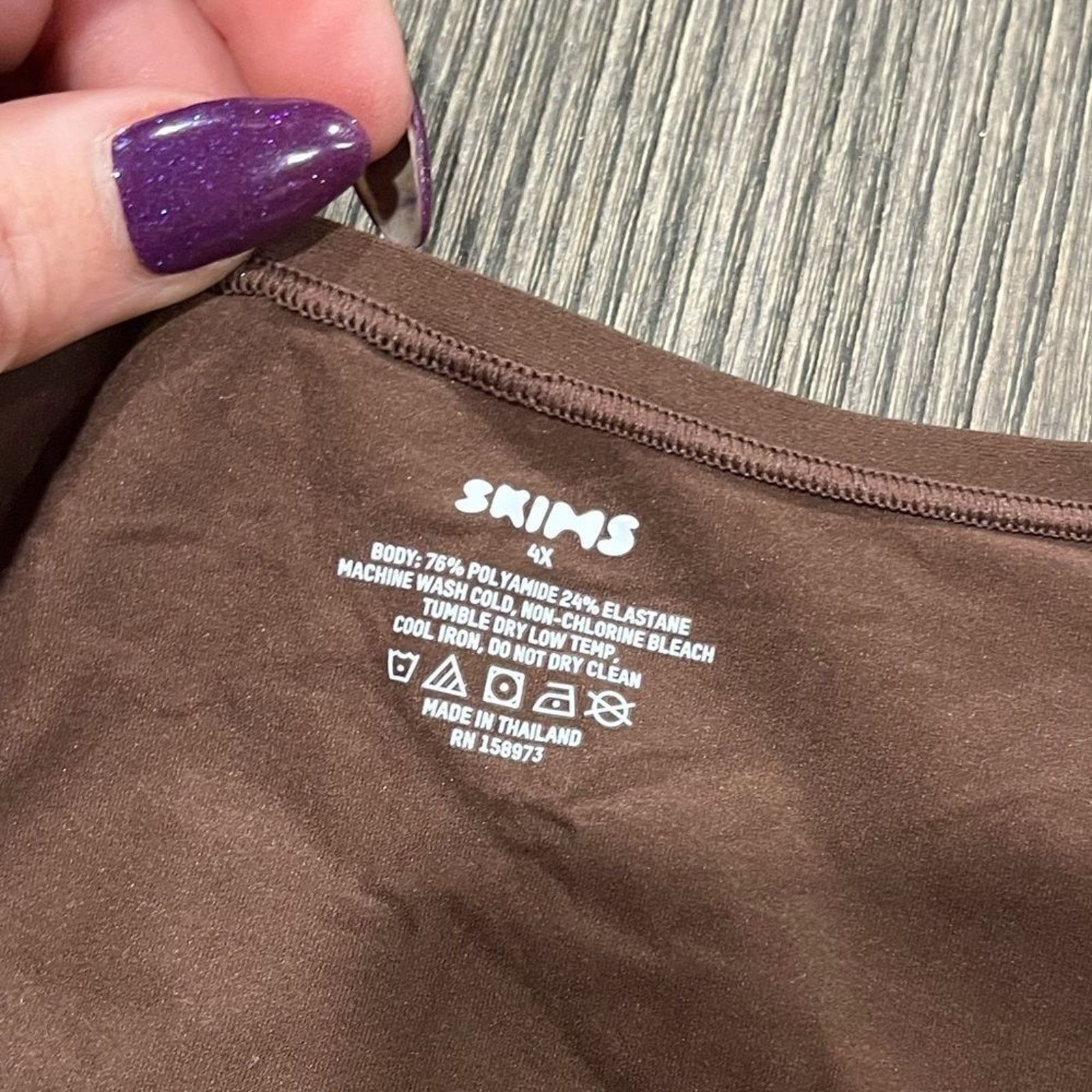 SKIMS NWT Skims Fits Everybody Shrug Bolero Top Open Cocoa 4X Size 4XL / US 24-26 - 2 Thumbnail