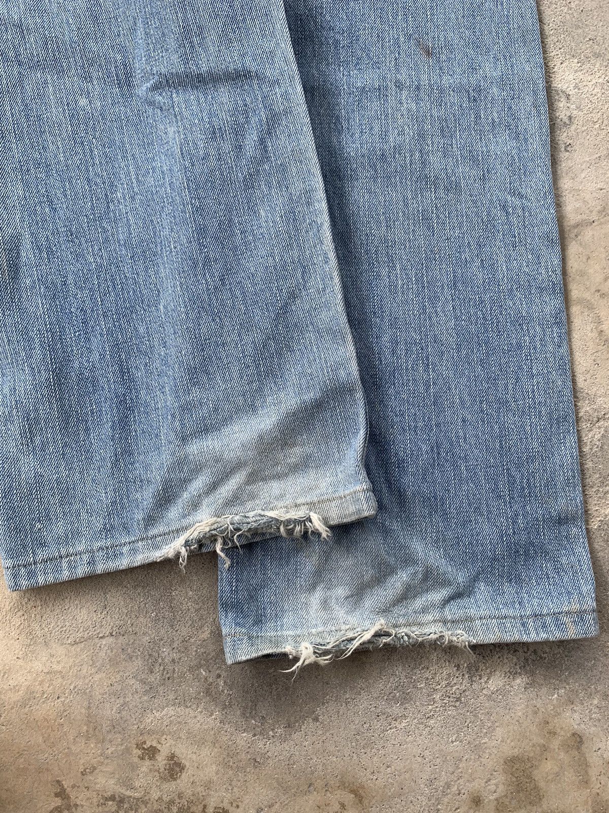 Edwin × Japanese Brand × Vintage Vintage Edwin 505zx Selvedge Distressed Denim Size US 33 - 24 Thumbnail